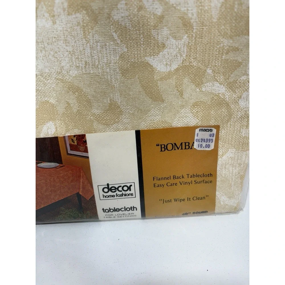 Bomba‎ Decor Home flannel back vinyl tablecloth 60